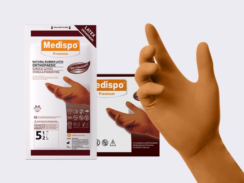 Medispo® Orthopaedic Latex Surgical Gloves