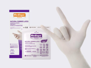 Medispo® Pristine Latex Surgical Gloves