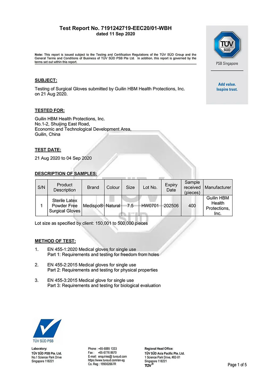 EN455 Compliance