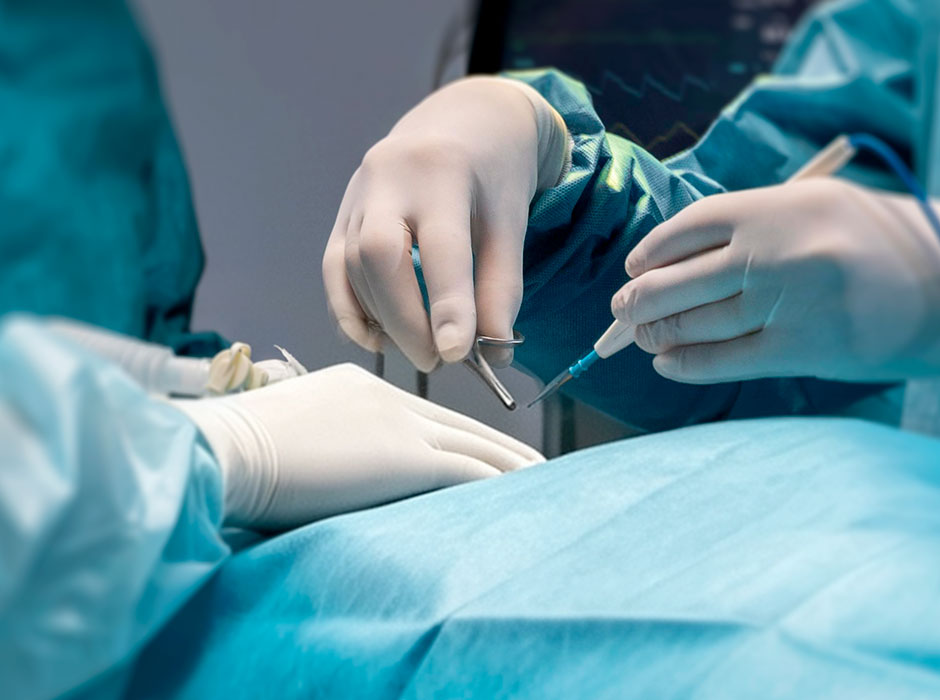 HBM high risk operation surgical gloves supplier